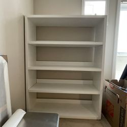 Crate&Barrel White Bookshelf