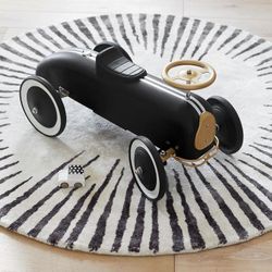 Pottery Barn Kids Racer Stripe Ride On Race Car Toy