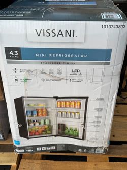 Vissani 4.3 Cu. Ft. Mini Refrigerator Stainless Finish