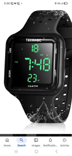 Watch waterproof digital