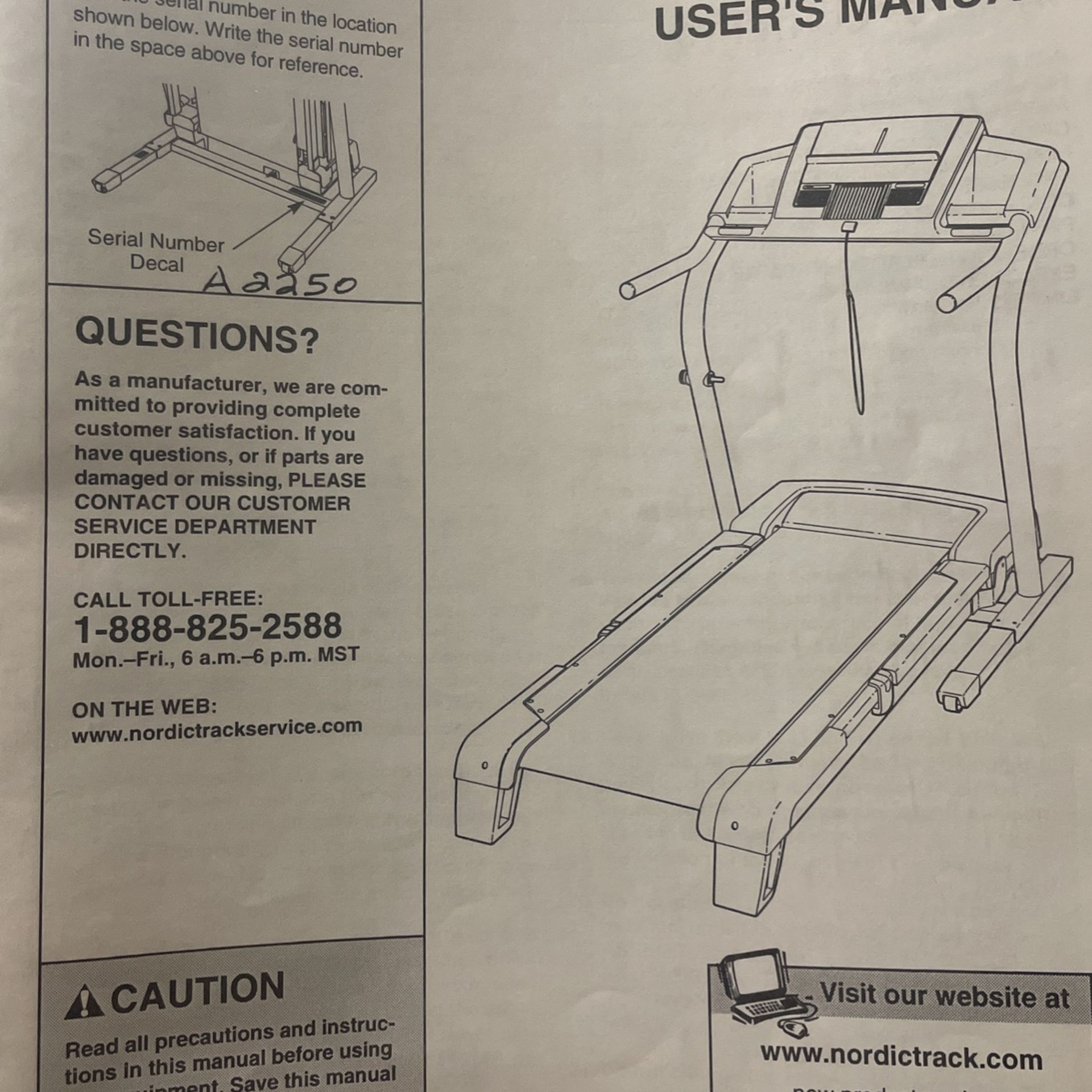 NordicTrack A2250 Treadmill for Sale in San Diego, CA OfferUp