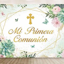 Mi Primera Comunion Banner 