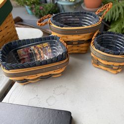 Collection Of Small longaberger Baskets
