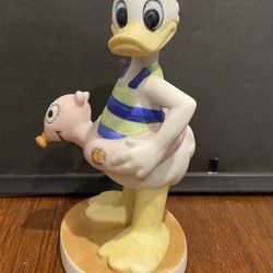 Donald Duck At The Beach Figurine Walt Disney Productions 