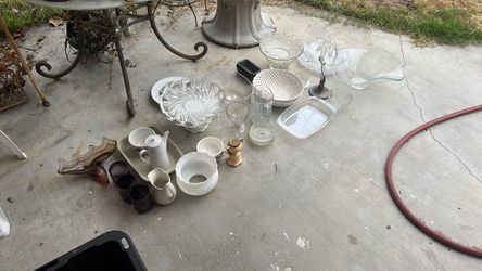 Free various glass containers and cups