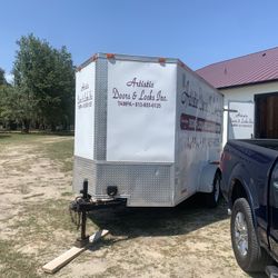 7x14 Enclosed Dual Axle Trailer 