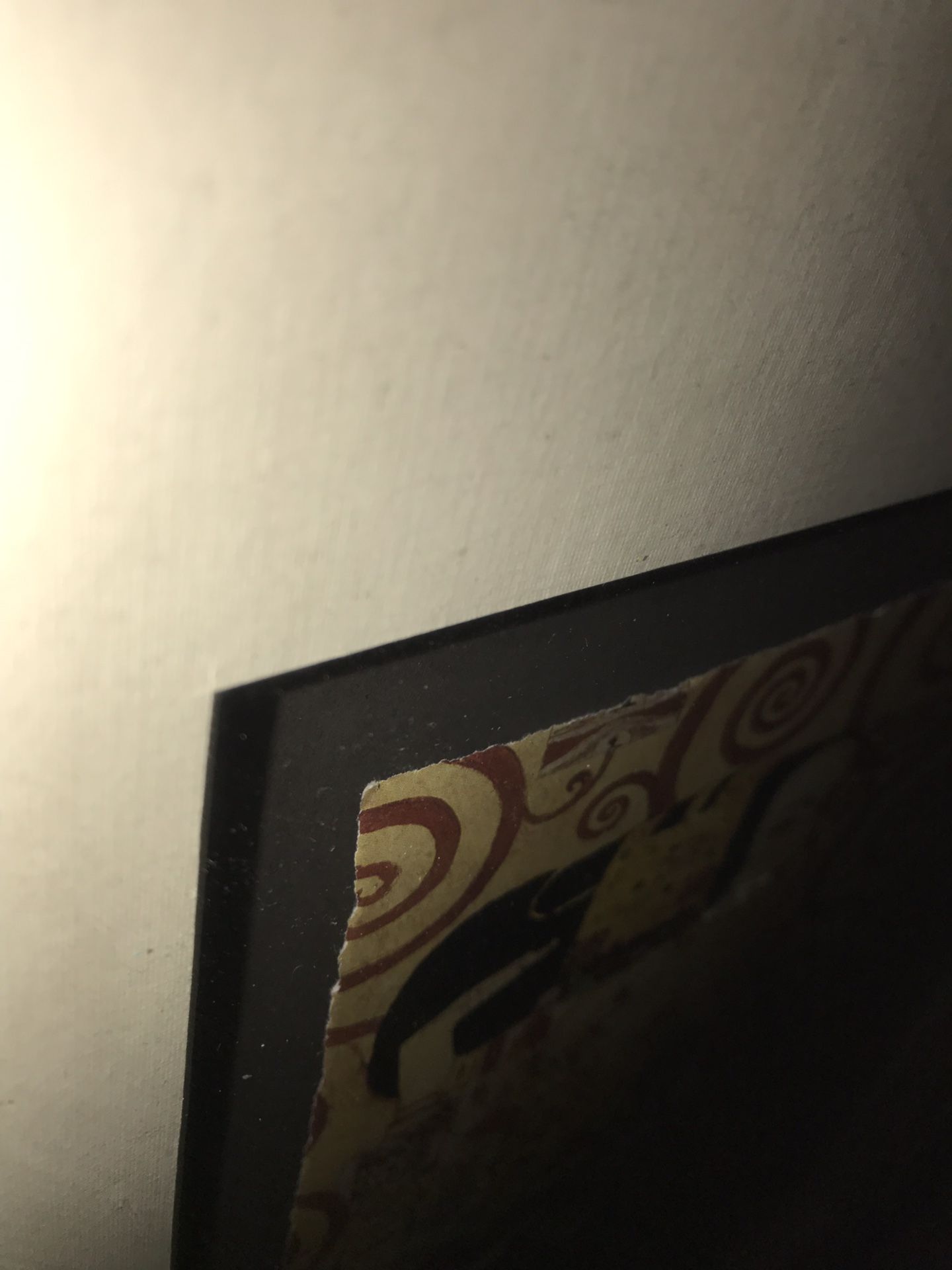 Abstract Painting ; Paper Cut Out ; Vintage Frame