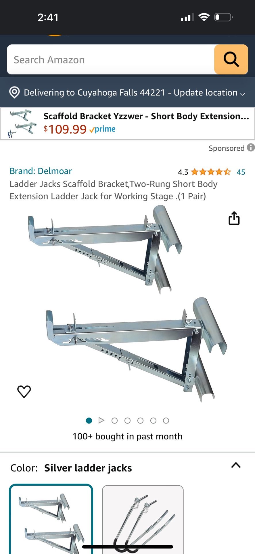 Set Of Brand New Ladder Jacks