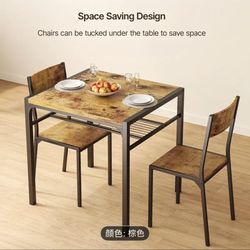 Dinning table W/ Two Chairs