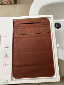 Decoded leather foldable slim sleeve for iPad 5th/6th gen