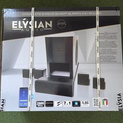6 piece smart surround speaker subwoofer bundle