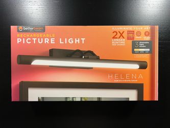 BETTERBEAM Helena Black Rechargeable LED Adjustable Picture Light 1-Pack