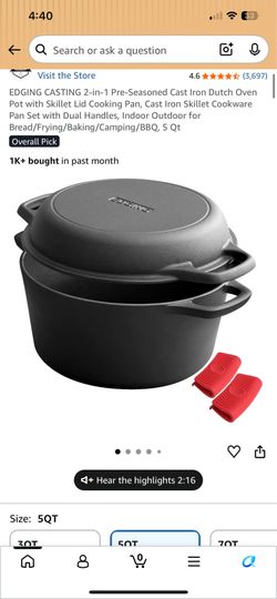New cast iron pot