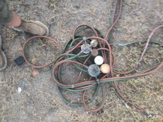 Oxy-Acetylene Torch Hose Set with Regulators