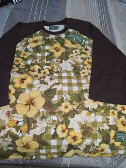 Denim Tears Floral Raglan Long Sleeve Shirt