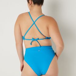 NWT Victoria’s Secret PINK V Crossover High-Waist Bikini Bottom size Medium 