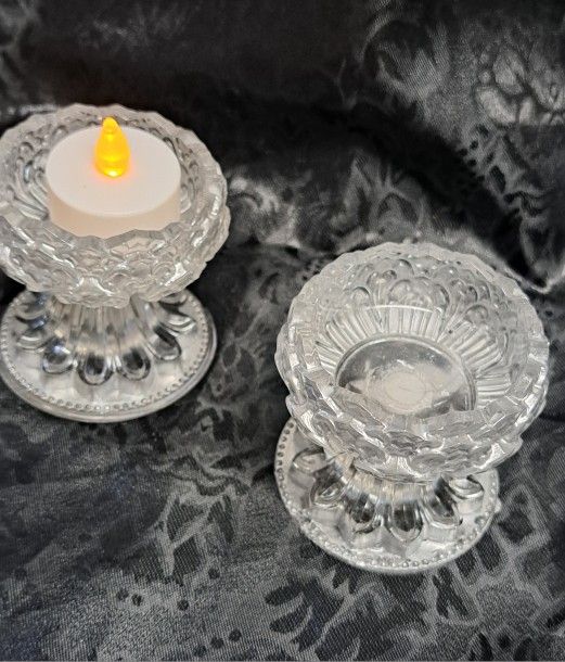 Clear Candle Holder