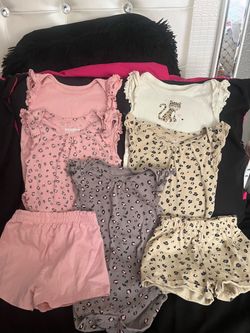 Baby Girl 18-24 Month Onesies and Shorts