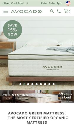 King Medium Avocado Green Mattress New