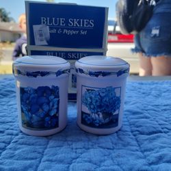 Blue Skies Salt And Pepper Shaker