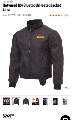 Hotwired 12v Bluetooth Heated Jacket Liner Size Medium