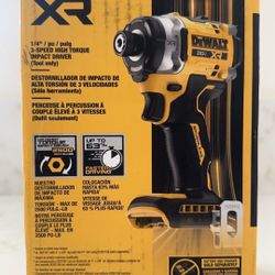 DEWALT 20V MAX XR Cordless Impact Driver (Tool Only