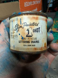 1 Shot Sign Painters Lettering Enamel Light Blue