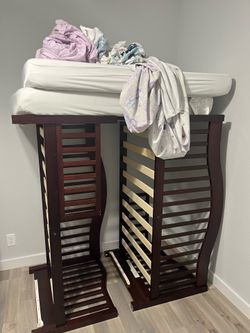 Two (2) Toddler Beds with mattress, topper and fitted sheets