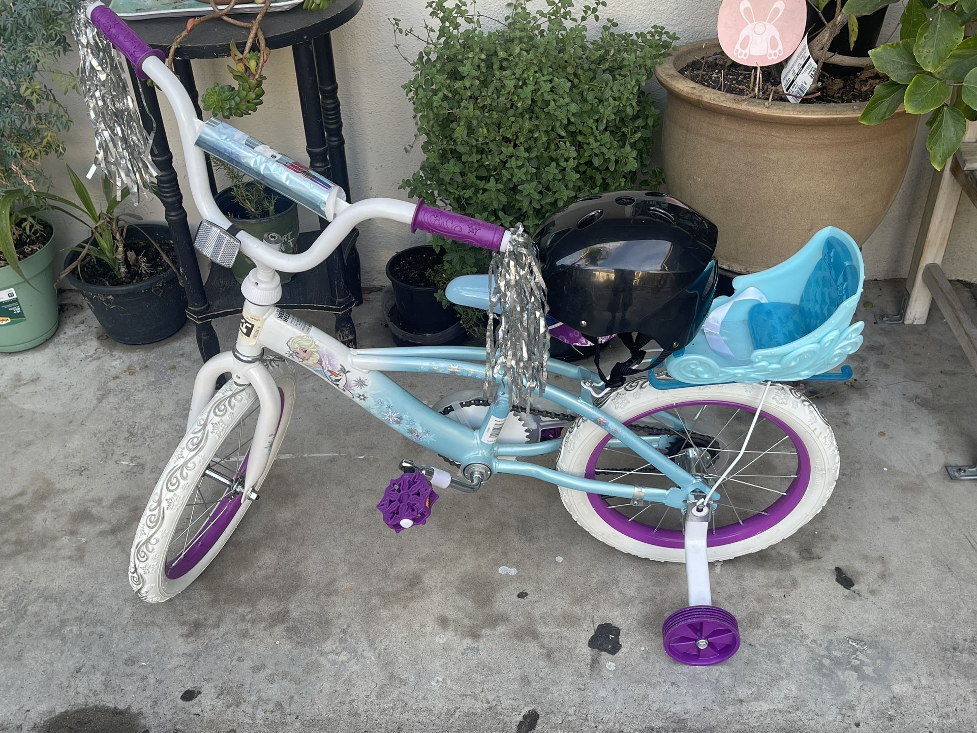 Girl Bike With Doll Seat