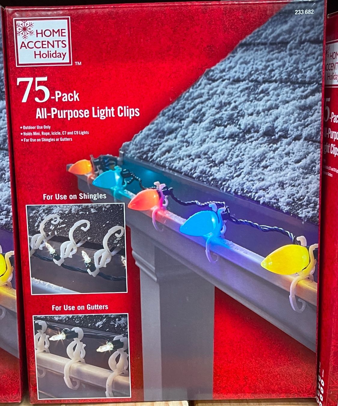 Brand New 75 Pack Light Clips (for outdoor use). $2