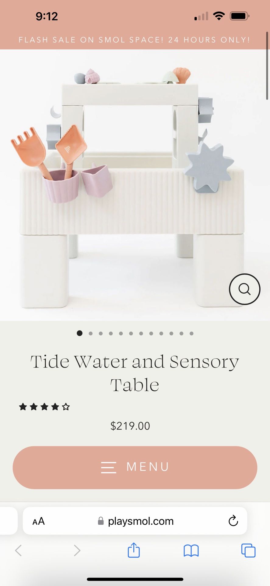 Smol Tide Water And Sensory Table