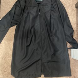 Graduation Plain black gown 