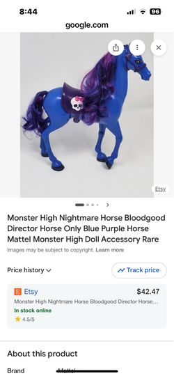 Monster doll horse