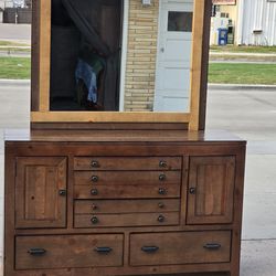 DRESSER WITH MIRROR