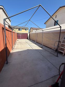 Carpa garaje con la lona del techo nueva x $285. O mejor oferta