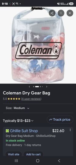 Coleman dry gear bags