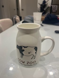 Moving Sale Ceramic Cow Mug / Milk Jug Creamer Pitcher (Cow Zoo)