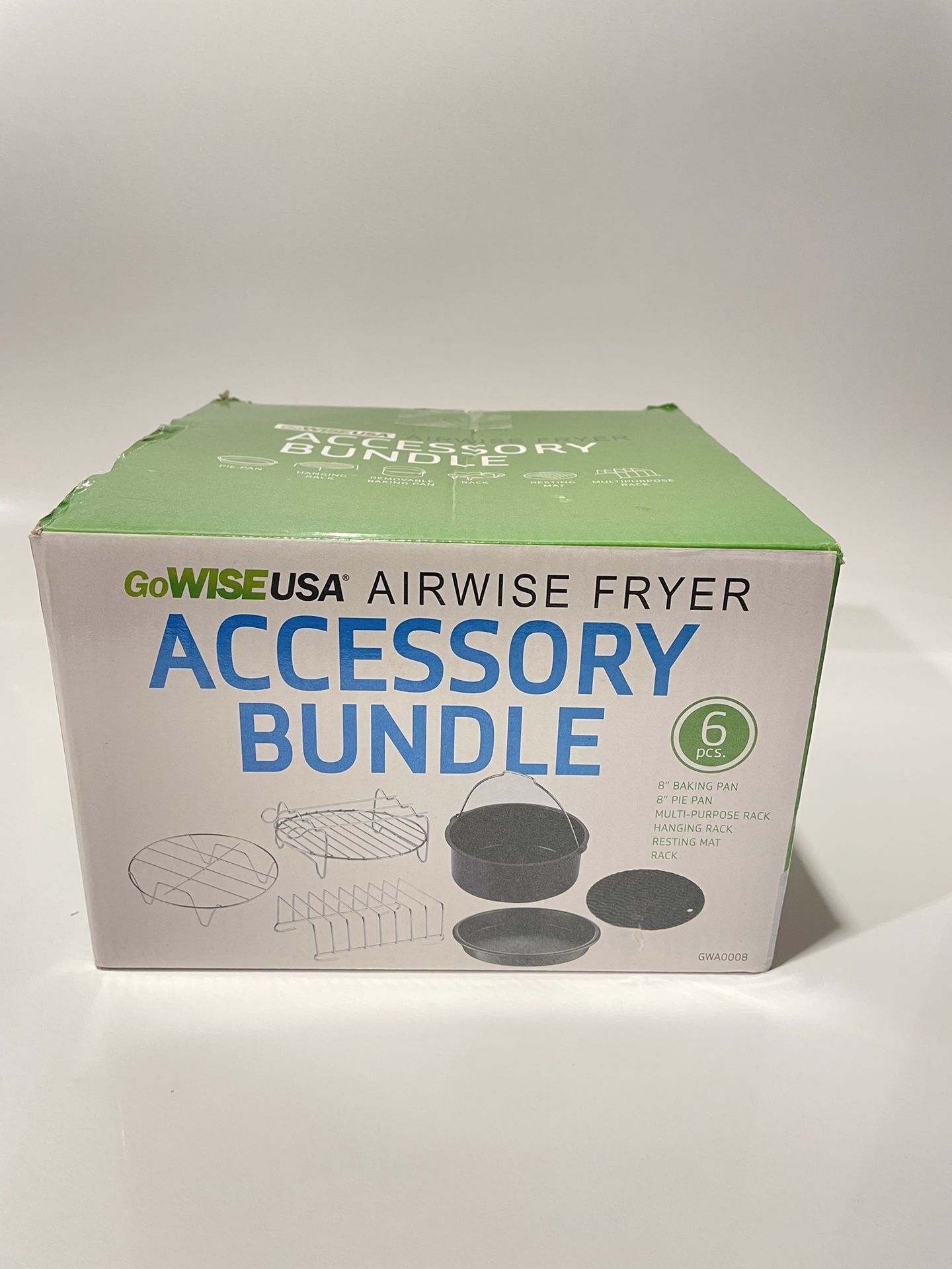 GoWISEUSA Airwise Fryer Accessory Bundle 6 PCs Brand New #GWA008