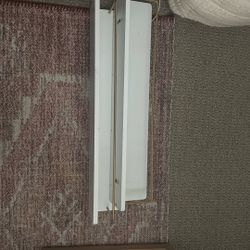 White And Gold Shelves