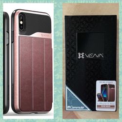 BRAND NEW/SEALED iPhone Xs Max Wallet Case, [vCommute][Military Grade Drop Protection] Flip Leather Cover (ROSE GOLD)
