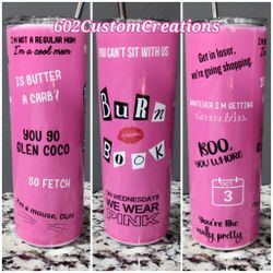 Custom Personalized Gifts Valentine's Day Gift Mean Girls Burn Book Wedding Marriage Cerveza Aztec Chucky Beer Spiderman Corpse Bride Birthday Sister 