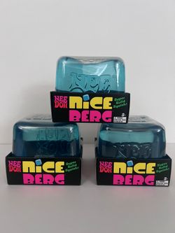 NeeDoh Nice Berg Blue Nee Doh Nice Berg Solid Squish Cube
