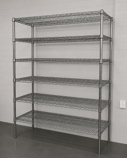 Commercial 6 tires shelving