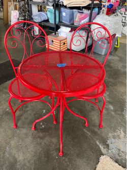 3 Red Outdoor sets $10-$30 each