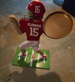Alabama football serving platter holder