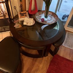 4 Stool Coffee Table