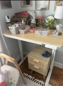 Bamboo Electric Height Adjustable Standing  desk