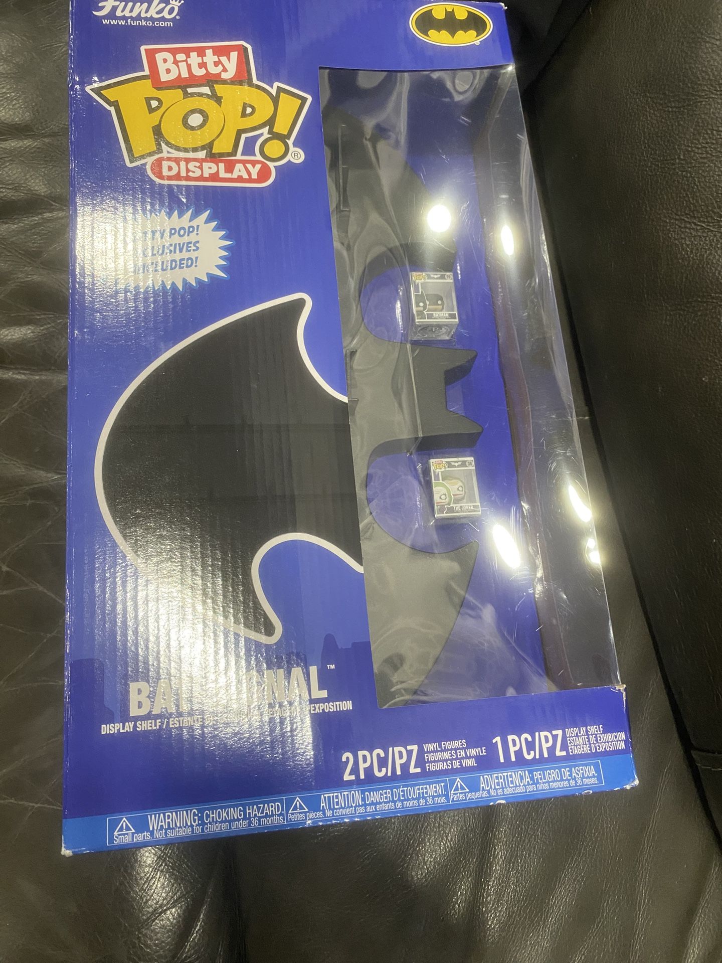 Batman Logo And 2 Mini Funko Pops