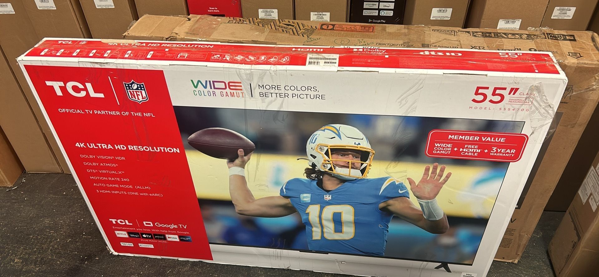 55" TCL 4k UHD Smart LED TV