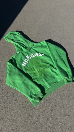 SP5DER Slime Green Hoodie